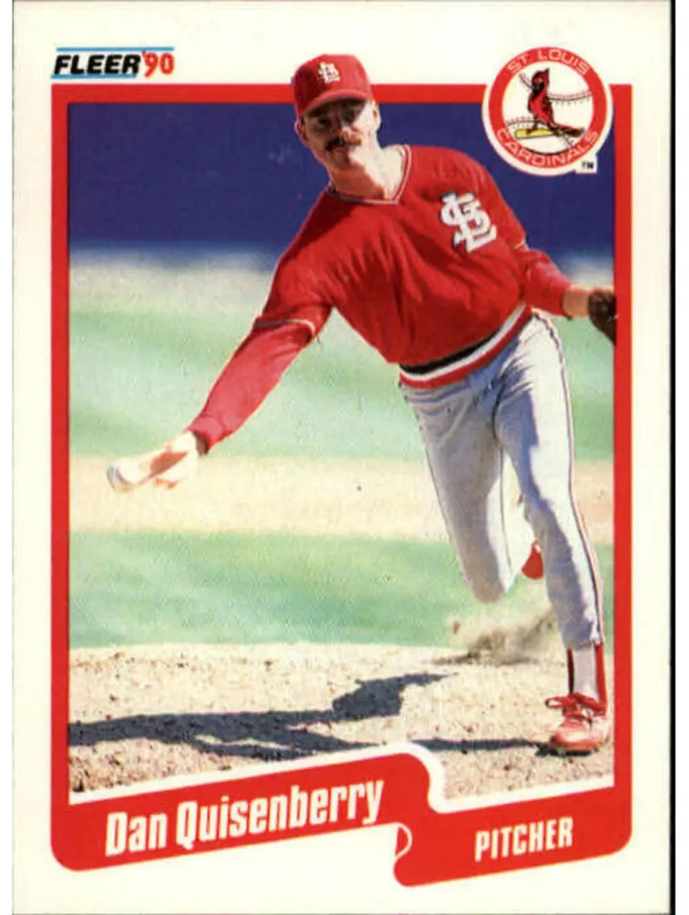 1990 Dan Quisenberry Fleer Baseball Card #259